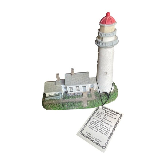 SCAASIS Originals Lighthouse Point Au Barques, MI SC-190 6”x6”x2.5” - Picture 2 of 6